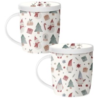 Taza de 350 ml de Classic Christmas con filtro para té - 1 unidad