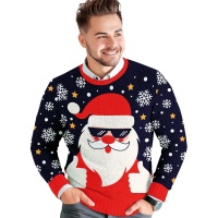 Jersy de Navidad de Papá Noel para hombre