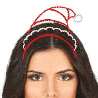 Diadema de gorro Papá Noel silueta