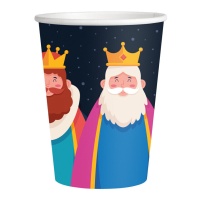 Vasos de Reyes Magos con estrellas de 200 ml - 8 unidades