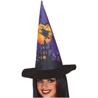 Sombrero de bruja de noche de Halloween