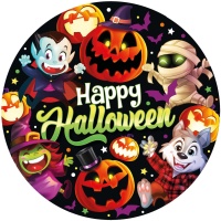 Platos de Happy Halloween de 23 cm - 6 unidades