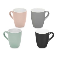 Tazas de 360 ml de colores surtidas - 4 unidades