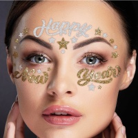 Joyas faciales adhesivas de Happy New Year