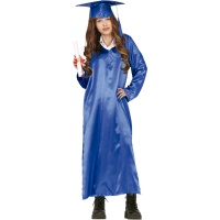 Disfraz de diplomado azul juvenil