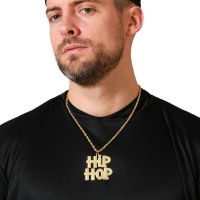 Collar de Hip Hop dorado