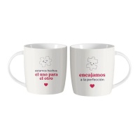 Taza de 350 ml Encajamos a la perfección - 2 unidades