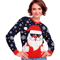 Jersy de Navidad de Papá Noel para mujer