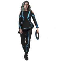 Disfraz de Tron futurista para mujer