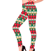 Leggins navideños candy cane