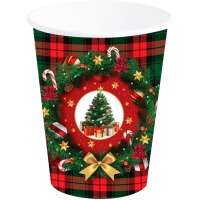 Vasos de Árbol de Navidad de 240 ml - 6 unidades