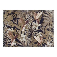 Lienzo hojas tropical con pájaros de 50 x 70 cm - DCasa