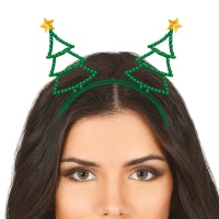 Diadema de árbol de Navidad silueta