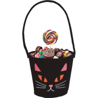 Cesta de gato de fieltro para chuches