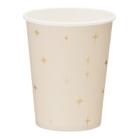 Vasos de 220 ml de estrellas Vintage - 6 unidades