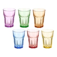 Vaso de 360 ml de colores - 6 unidades