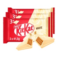 KitKat de chocolate blanco con galleta - Nestlé - 3 unidades