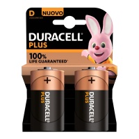 Pilas Alcalinas Tipo D - Duracell - 2 unidades