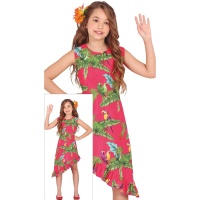 Disfraz de Hawaiana para niña