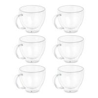 Taza de café de 140 ml de borosilicato - 6 unidades