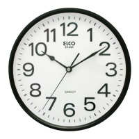 Reloj de pared blanco y negro de 30 cm - Elco