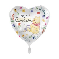 Globo Disney Corazon Feliz Cumpleaños Winnie the Pooh - Español
