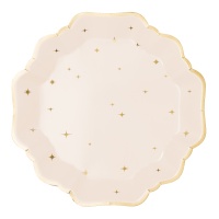 Platos de estrellas Vintage de 21 cm - 6 unidades