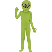 Disfraz de alien verde infantil