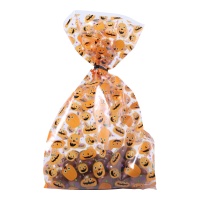 Bolsa para dulces de fiesta calabazas de 24,1 x 10 cm - 20 unidades