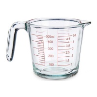 Jarra medidora de 0,5 ml de vidrio - Vivalto