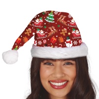 Gorro de Papá Noel trineo