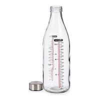 Botella medidora de 1 L con tapón de acero - Vivalto