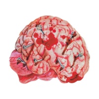 Servilleta de cerebro sangriento de 16,5 x 16,5 cm - 20 unidades