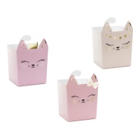 Caja de Gatos rosas - 3 unidades
