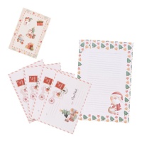 Cartas con sobre para Papá Noel