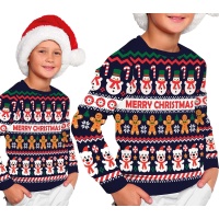 Jersy de Navidad de muñeco de nieve infantil