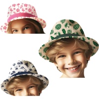 Gorro de verano de diseños surtidos infantil - 1 unidad