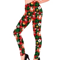 Leggins navideños a cuadros