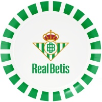 Platos del Real Betis Balompié de 23 cm - 8 unidades