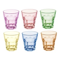 Vaso de 300 ml de colores - 6 unidades